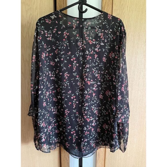 NWT Lauren Ralph Lauren Womens Floral Blouse Top - Picture 2 of 6